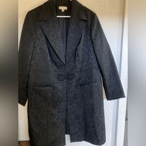 NWOT Amanda Smith woman, Elegant Black Coat size 20 W.